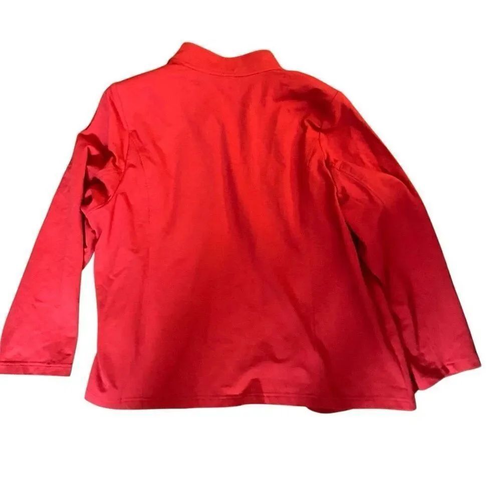 NWT Tommy Hilfiger size 2XL women's red open front blazer jacket - Picture 5 of 6